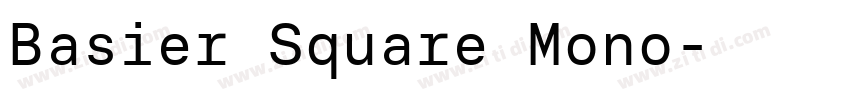 Basier Square Mono字体转换